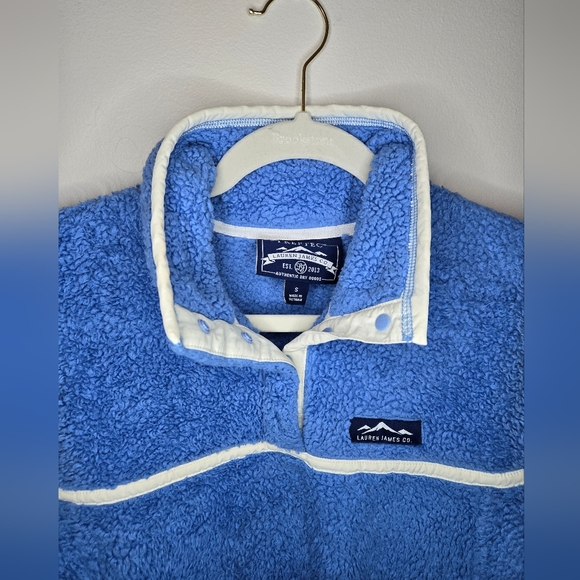 Lauren James Aspen preptec Pullover small Blue - Picture 5 of 7